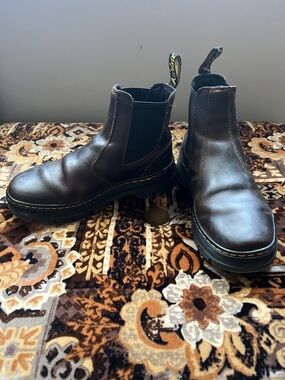 Dr. Martens Dark Brown Embury Leather Boots